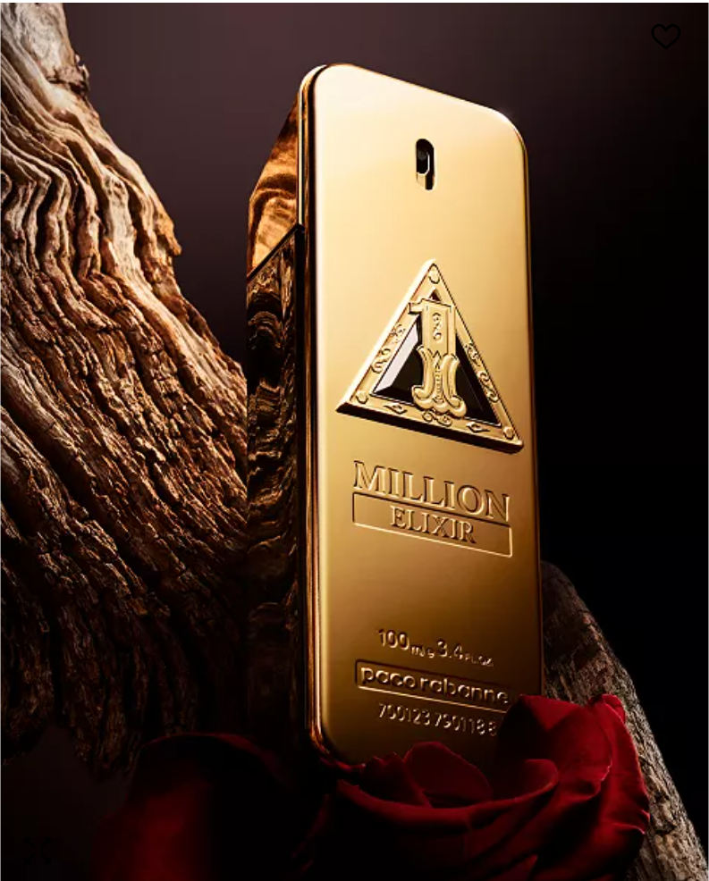 PACO RABANNE ONE MILLION ELIXIR 3.4 PARFUM INTENSE SPRAY FOR MEN