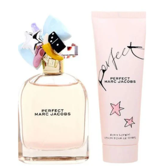 MARC JACOBS PERFECT 2 PCS SET FOR WOMEN: 3.3 EAU DE PARFUM SPRAY + 2.5 BODY LOTION