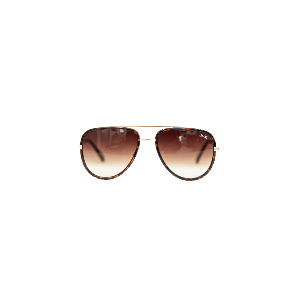 Quay All In Medium Aviator Sunglasses
